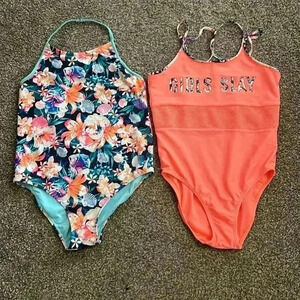 Girls, Ideology matching one piece bathing suits. Size XL
